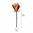 thumbnail image 3 of Halloween Witch Broomstick Prop, Decorative Broom With Gold Buckle Accent For Costume Party Photo Prop Porch Door Wall Shelf And Halloween Display, 3 of 4