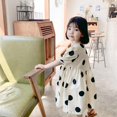 thumbnail image 2 of Xinhuaya Children Big Dot Korean Dress Summer Girl Puff Sleeve Princess Skirt, 2 of 7