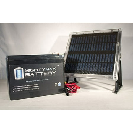 Solar Electric Panels - 12V 10AH Battery for Lashout Electric + 12V Solar Panel