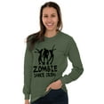 thumbnail image 3 of Zombie Dance Crew Walking Apocalypse Long Sleeve TShirt Men Women Brisco Brands L, 3 of 6