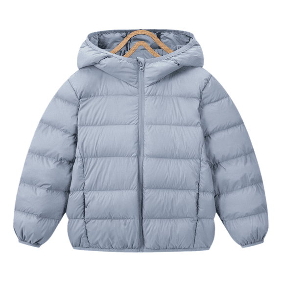 Eternatastic Kids Boy Girl Hooded Down Jacket Winter Puffer Jackets Coats Light Weight Padded Outerwear