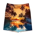 thumbnail image 5 of Odeerbi 5-14 Años Niños Niñas Pantalones Cortos de Estampado Tropical Hawaiano Pantalones de Baño En Seco Rápido Pantalones Cortos de Tabla de Playa Pantalones Cortos Deportivos, 5 of 5