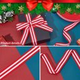 thumbnail image 3 of MesaSe Polyester Striped Grosgrain Ribbon Set - 50 Yards  Red & White  Decorative Craft Ribbons for Christmas  Gift Wrapping  Weddings  Floral Bows & Cake Decoration  Hanging Ornament Str, 3 of 7
