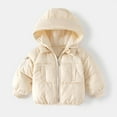 thumbnail image 3 of GYRATEDREAM 1-6T Baby Boys' Girls' Water-Resistant Puffer Jacket Hooded Winter Coat for Infant Toddler, 3 of 3