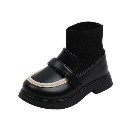 

Binmer Toddler Shoes Baby Boys Girls Cute Fashion British Style Non-Slip Casual Soft Bottom Socks Boots