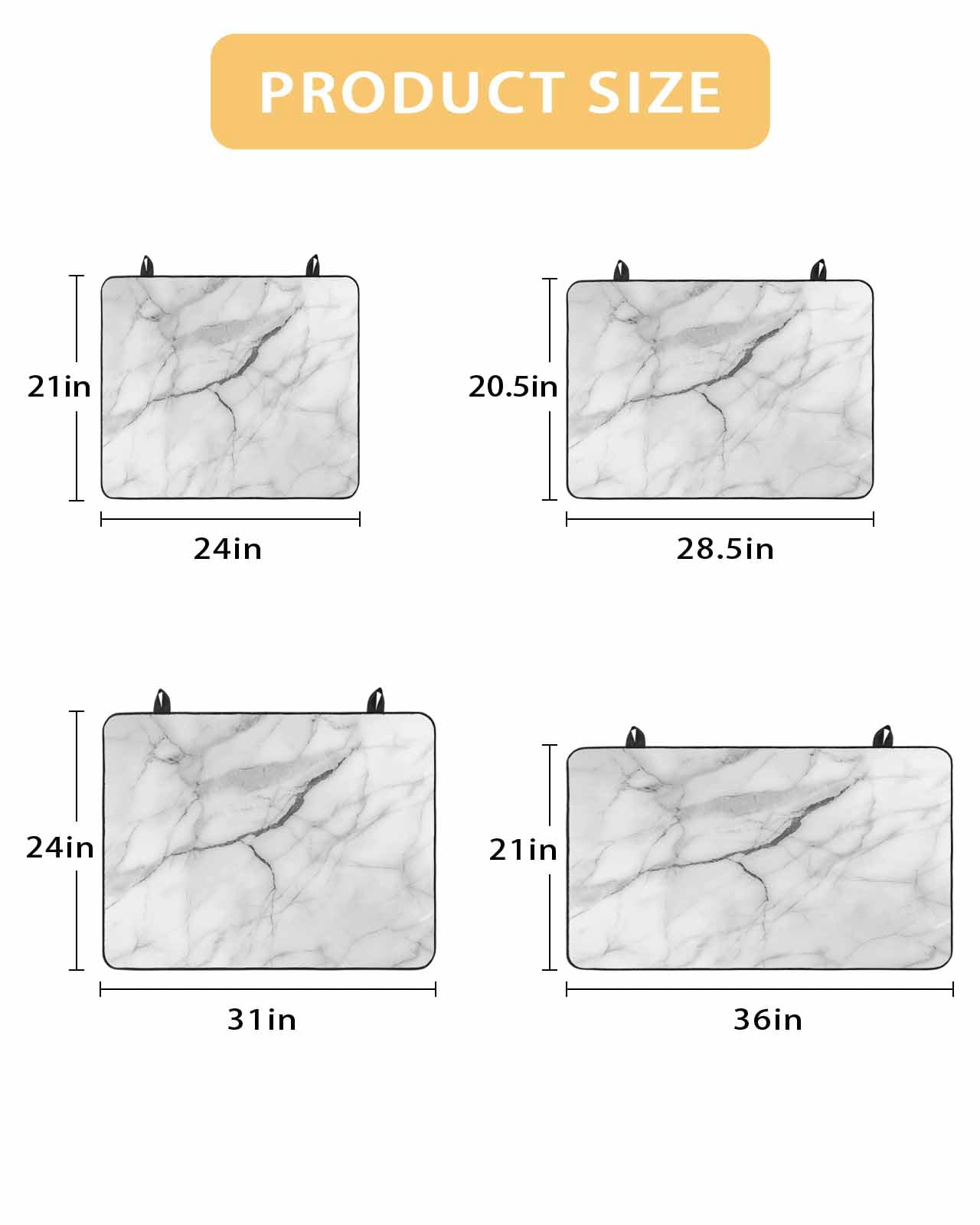 nqOlkjepod Large Induction Cooktop Protector Mat 36"x21", White Marble Stove Top Covers for Electric Stove, Modern Geometric Abstract Minimalist Crack Stove Burner Cover Mats, Glass Top Stove Cover