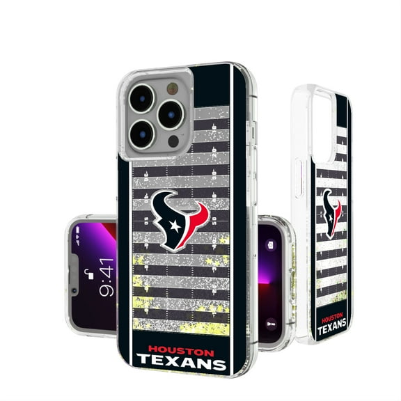 Houston Texans iPhone Field Design Glitter Case