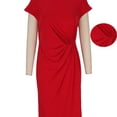 thumbnail image 3 of Elvqul Summer Dress for Women Pullover Crew Neck Mini Dresses 2026 Solid Navy Sleeveless Juniors Cami Dress Plus Size, 3 of 6