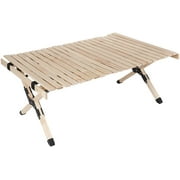 3 ft Foldable Solid Wood Picnic Table: Portable, Outdoor, Beach, BBQ, with Bag