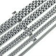 thumbnail image 2 of Fashion Silver Stainless Steel Rolo Link Chain Men Women Necklace Or Bracelet, 2 of 5