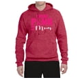 thumbnail image 2 of I Wear Pink for My Mom Survivor Awareness Unisex Graphic Hoodie Sweatshirt, Vintage Heather Red, 2XL, 2 of 3