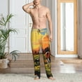 thumbnail image 5 of Vsdgher Oil Painting Style Pasture Cow Print Mens Pajama Pants Sleep & Lounge Pants, PJ Bottoms With elastic waistb and Pockets, 5 of 5