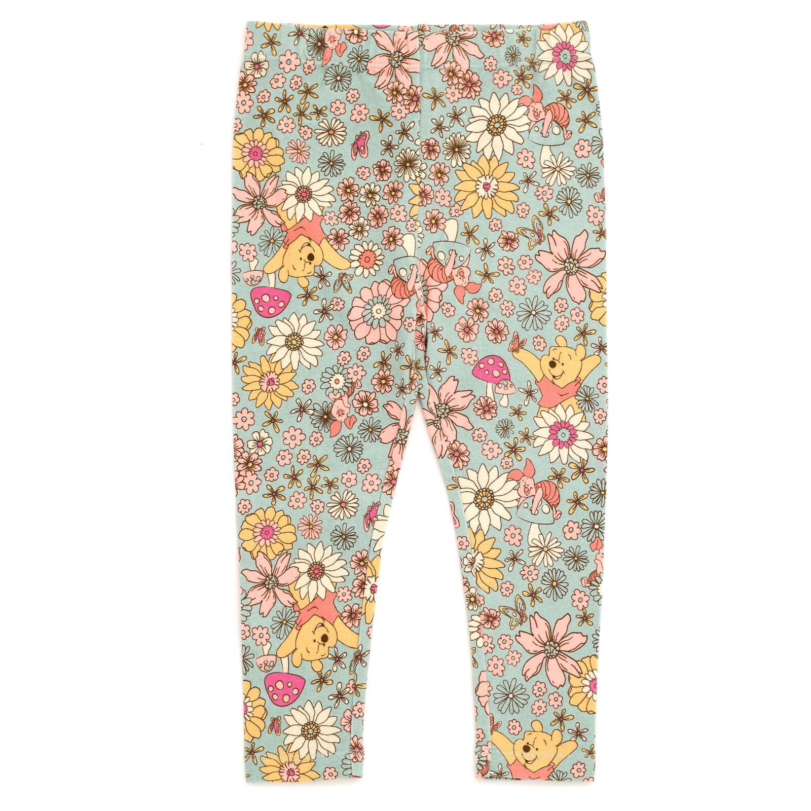 Disney Winnie the Pooh Piglet Floral Fleece Sweatshirt and Leggings Outfit Set Infant to Little Kid