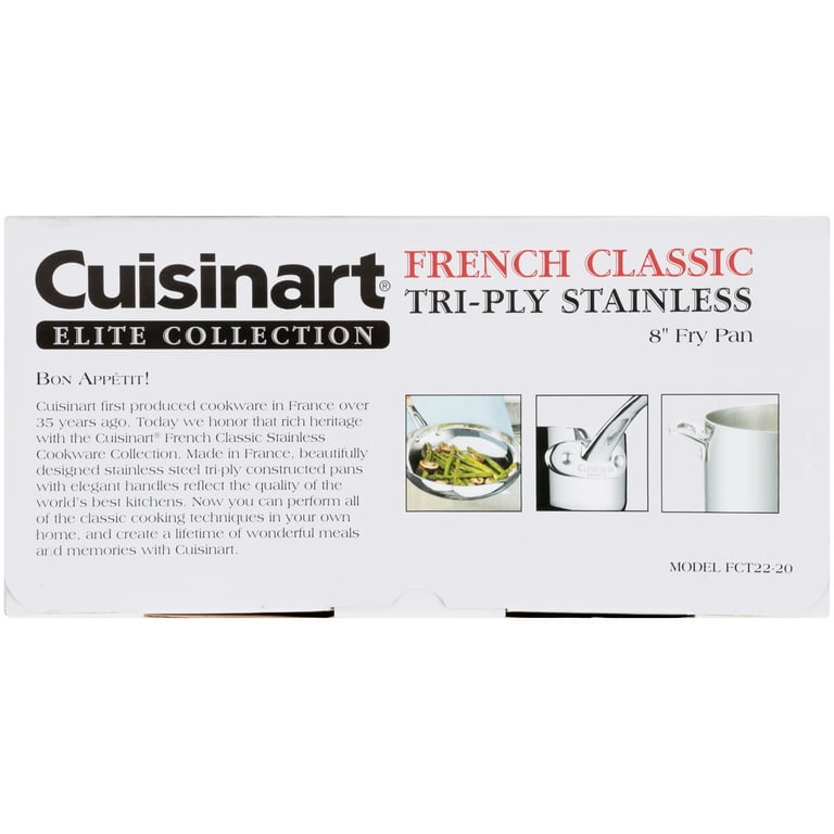 Cuisinart French Classic 8-Inch Tri-Ply Stainless Steel French Skillet