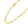 thumbnail image 4 of 10K Solid Yellow or White Gold Singapore Pendant Chain Necklace 1.5 mm  (16, 18, 20 and 24 Inches), 4 of 5