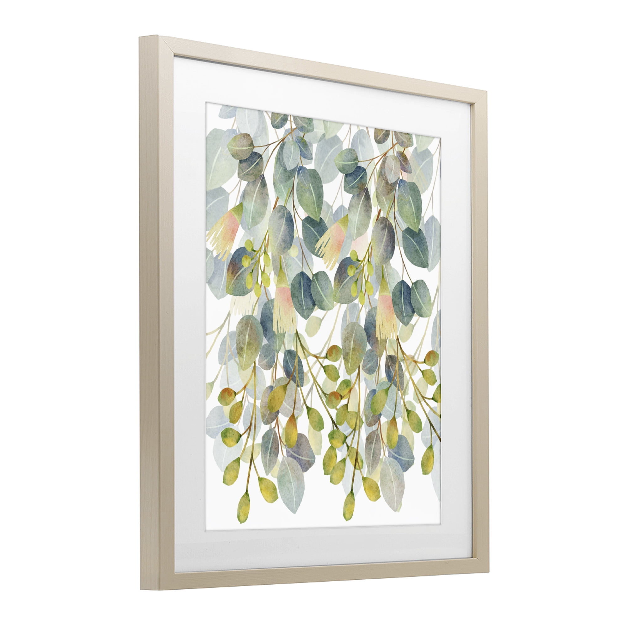 Stupell Industries Suspended Ivy Leaves Birch Framed Print Under Glass, design by Marcus Prime
