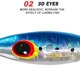 thumbnail image 3 of 8cm 80g Cuchara Jigbait Señuelo de pesca hundido Artificial para río (Plata azul) Sywqhk Alta Calidad, 3 of 7