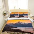 thumbnail image 1 of 3D Sunset Sky Snow Mountain Landscape Quilt Cover Set Bedding Set Duvet Cover, 1 of 3