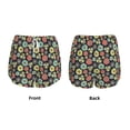 thumbnail image 5 of Vsdgher Daisies Flowers Print Women's Running Double Layer Shorts High Waisted with Pockets Elastic Yoga Workout Athletic Gym Sports, 5 of 8