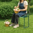 thumbnail image 3 of UBesGoo 2-in-1 Foldable Garden Kneeler Bench & Seat, 24 Inch with Tool Pouch, Green, 3 of 10