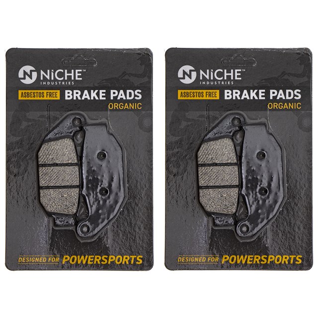 Niche Rear Brake Pad Set for Honda CRF250L Organic Motorcycle 2 Pack 519-KPA2586D
