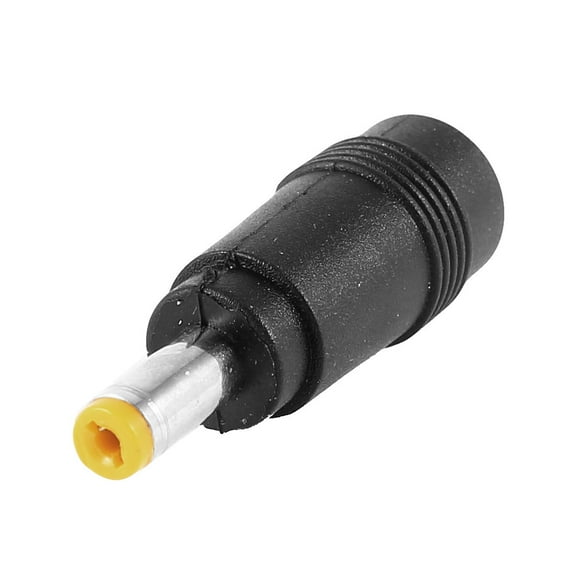 DC Plug Power Adapter Connector 4.75x1.7mm Male to 5.5mmx2.1mm Female 1PC Black