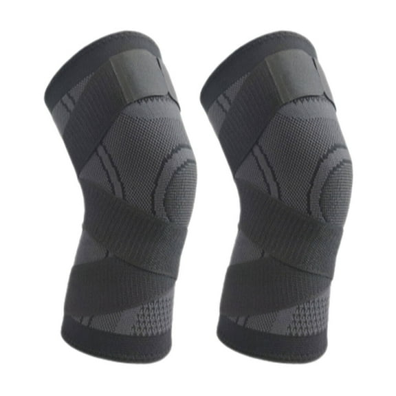 BESTSKY 2Pcs Knee Brace,Nylon Knee Compression Sleeve,Knee Sleeves,Black,S