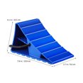 thumbnail image 3 of OULII 2Pcs Rectangular Blue Plastic Wheel Chocks for Vehicles and Drivers, 3 of 6