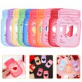 thumbnail image 1 of OULII 1 Set Classroom Valentines Cards Assorted Color Message Cards Drift Bottle Shape, 1 of 4