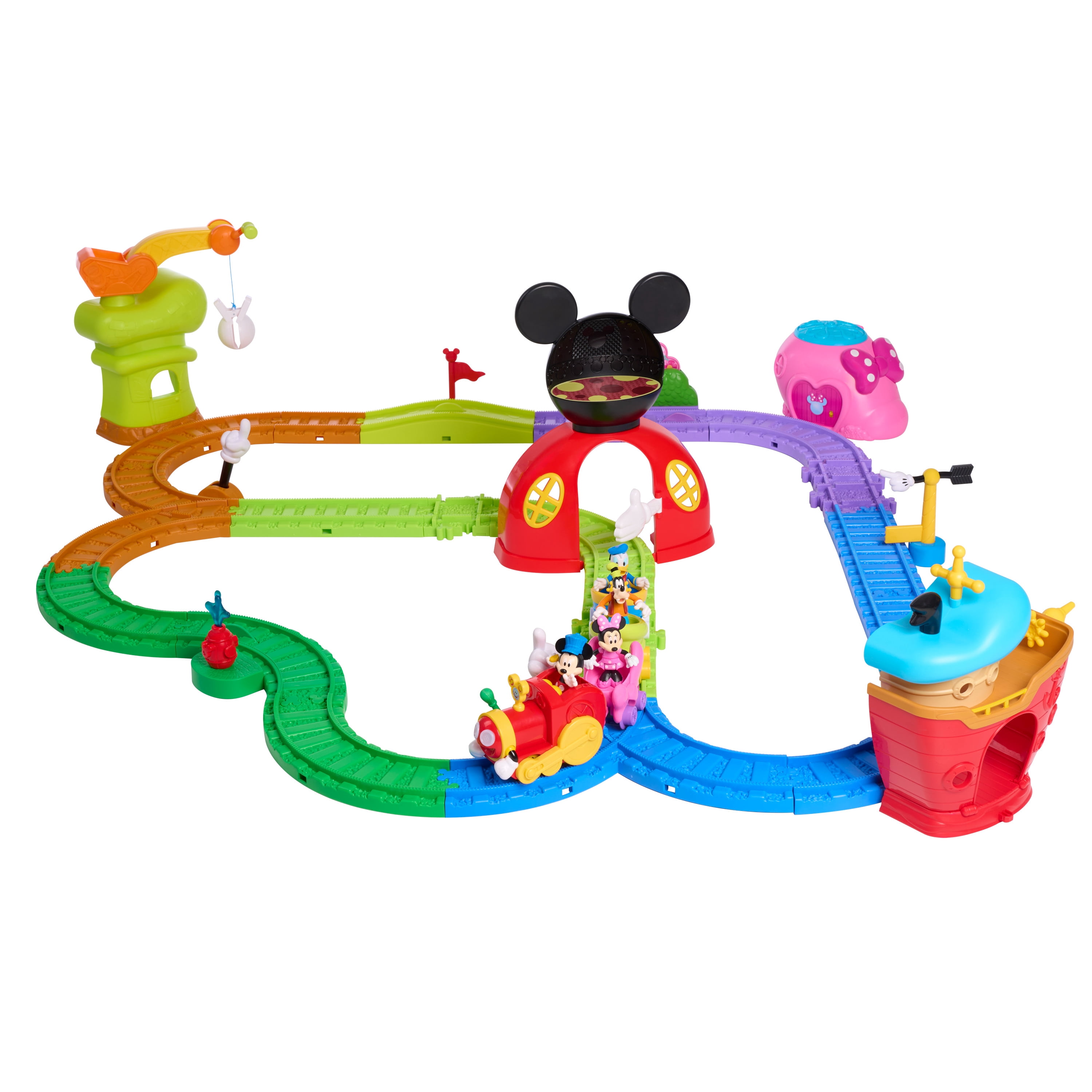 Disney Jr. Mickey Mouse Clubhouse Fun Track Set, 43 pieces, Kids Toys for Ages 3 and up