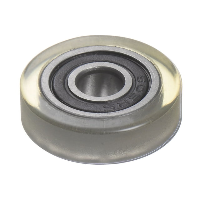 Unique Bargains Roulement à Rouleau à Poulie en PU 5x18x5 mm, Roue de Guidage Revêtue de Polyuréthane pour Usage Industriel, Vert
