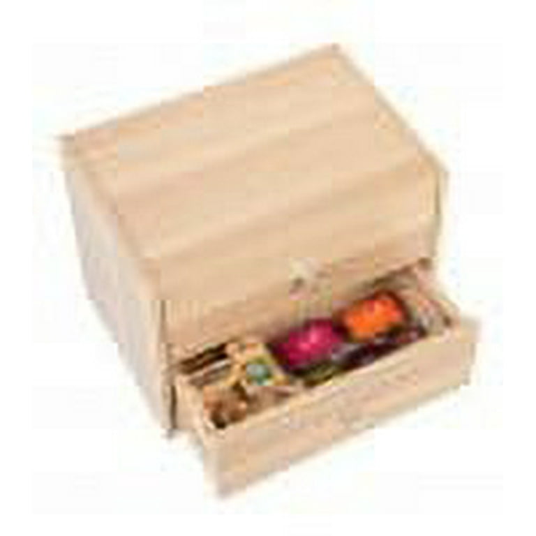 IRIS TACHI Modular Wood Stacking Storage Box with Shelf, Dark Brown