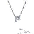 thumbnail image 3 of Lafonn Initials By Rhonda Faber Green Sterling Silver Platinum Plated Simulated Diamond Necklaces (0.37 CTTW), 3 of 5