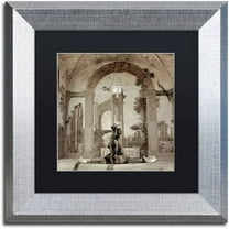 Trademark Fine Art "Lombardy Giardini I" Canvas Art by Alan Blaustein, Black Matte, Silver Frame
