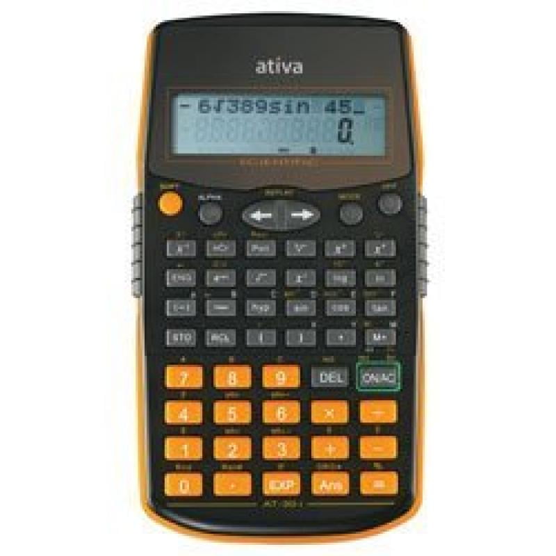 Ativa Scientific Calculator 2 Line Display AT30I Trig Fraction
