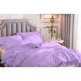 thumbnail image 4 of 1 Piece Luxury Vintage Ruffle Pattern Comforter By D.N.G. BEDDINGS Premium Super Soft, All Season, 800 Thread Count 100% Egyptian Cotton Super King Size Lilac Color, 4 of 8
