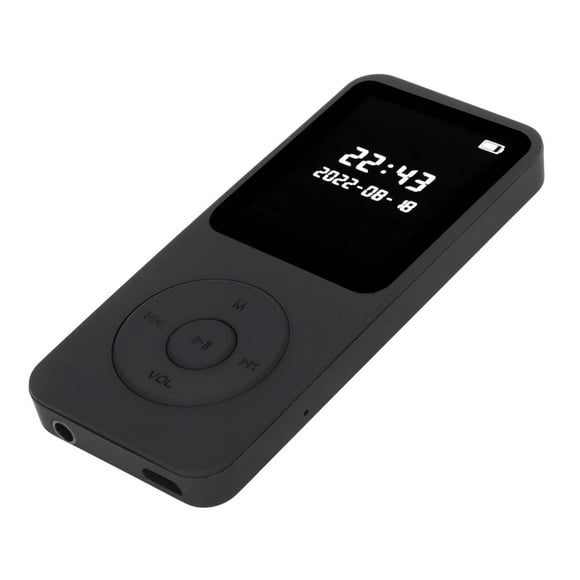 Reproductor MP3 MP4 Bluetooth 5.0 Pantalla LCD digital ultradelgada de 1,77 pulgadas Altavoces HD incorporados Reproductor de música HiFi portátil con tarjeta de memoria de 32 GB
