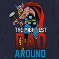 thumbnail image 2 of Men's Marvel The Mightiest Dad Around  Graphic Tee Navy Blue 3X Large, 2 of 5