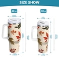 thumbnail image 6 of Yayeee 40oz Stainless Steel Tumbler with Straw and Handle Double-Wall Insulated Travel Water Bottle, Yellow Autumn Leaves, 6 of 8