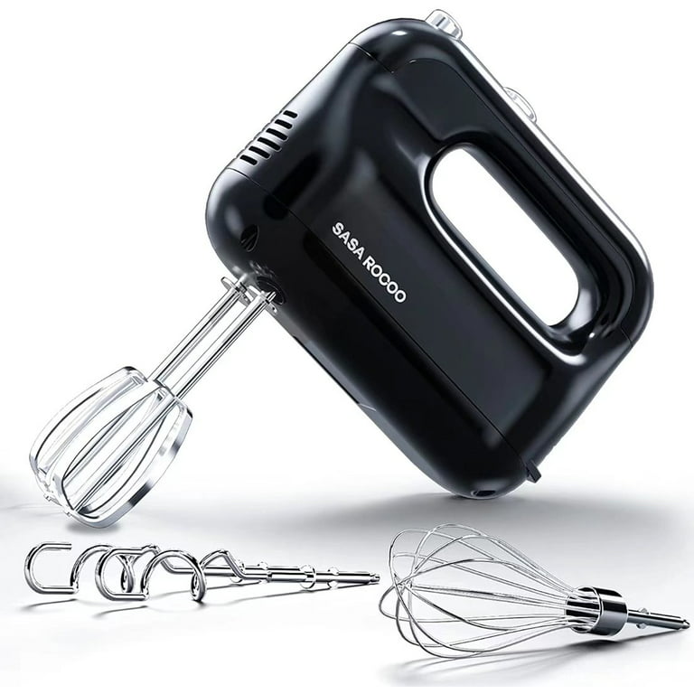 Hand Mixer Electric, 450W Kitchen Mixers with Scale Cup Storage Case, Turbo  Boost/Self-Control Speed + 5 Speed + Eject Button + 5 Stainless Steel