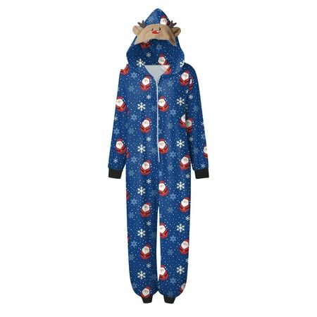 

Family Matching Clothing Mommy Jumpsuit For Christmas Pajamas Cute Big Headed Deer Print Plaid Long Sleeve Romper Soft Casusal Holiday Sleepwear Matching Outfits Set