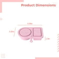 thumbnail image 4 of 6 Pcs Portable Silicone Collapsible Containers Set, Dual Compartment, Space-Saving Lunch Box, Reusable Food Storage Container with Expression Lid for Travel, Picnic, 4 of 5