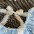 thumbnail image 3 of Robes à Manches Courtes à Volants en Tulle Marguerite Fée pour Filles 1 à 7 Ans Bleu Rose Petite Robe Moelleuse, 3 of 7