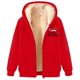 thumbnail image 4 of WILLBEST Sudadera Larga para Mujer, Estilo Casual de Invierno, con Cremallera, Forrada, con Estampado Festivo Chaqueta Suave, Cómoda y Cálida, Ideal para Deportes Al Aire Libre y Uso Diario XXX-Grande, 4 of 5