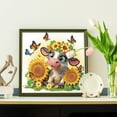 thumbnail image 4 of Sunflower Butterfly Calf Diamond Art Painting Kit, 4 of 6