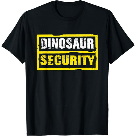 Halloween Adult Costume Dinosaur Security Dad Mom T-Shirt
