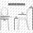 thumbnail image 2 of 2xhome Set of 2 Modern Contemorary Dining Ghost Side Chairs Transparent Stackable Victorian Acrylic Plastic Vanity Chairs, Clear, 2 of 10