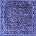 thumbnail image 1 of Ahgly Company Machine Washable Indoor Square Persian Blue Traditional Area Rugs, 3' Square, 1 of 4