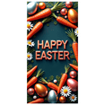 thumbnail image 1 of Colorful Happy Easter Banner with Bunny Carrot and Flower Elements Party Backdrop Decoration for Easter Celebrations Egg Hunts Family Gatherings Spring Parties, 1 of 3