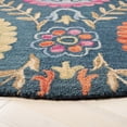 thumbnail image 3 of Safavieh Suzani Iskra Medallion Area Rug, Blue/Multi, 6' x 6' Round, 3 of 10